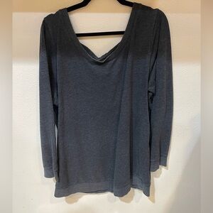 Torrid, gray scoop neck sweater, size 3X